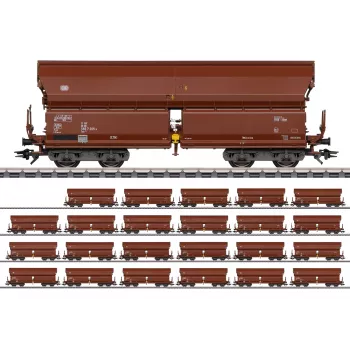 Märklin 000730 H0 Zestaw 24 wagonów z dachem przesuwnym Tals 968 DB Epoka IV AC