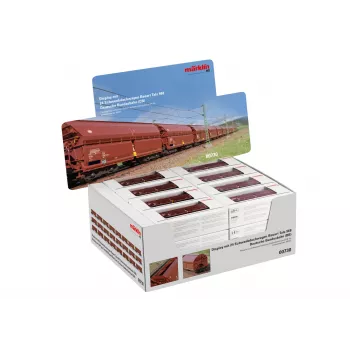 Märklin 000730 H0 Zestaw 24 wagonów z dachem przesuwnym Tals 968 DB Epoka IV AC