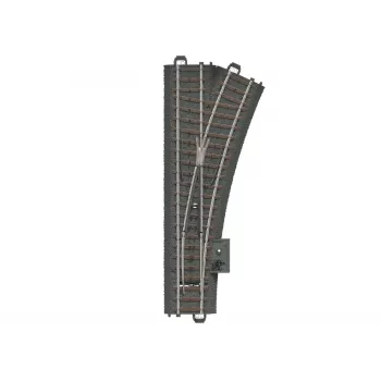 Märklin H0 C-Track rozjazd prawy 188,3 mm z podkładem (24612)