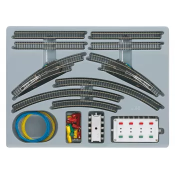 Märklin 08192 Zestaw torów dwutorowych T1 - Skala Z (1:220) Zestaw rozszerzający tory