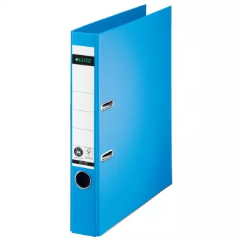 LEITZ segregator dźwigniowy 180° A4 50 mm jasnoniebieski kartonowy (1008-00-30)