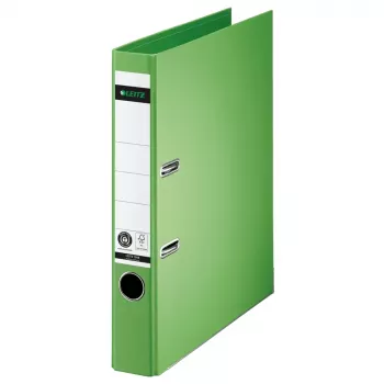 LEITZ 180° segregator dźwigniowy A4 50 mm jasnozielony kartonowy 1008-00-50