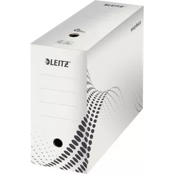LEITZ easyboxx pudełko archiwizacyjne białe 150 mm szerokość wewnętrzna, 25 sztuk, tektura falista z recyklingu