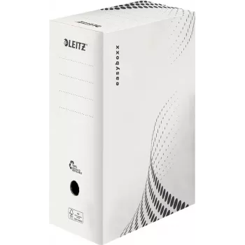 LEITZ easyboxx pudełko archiwizacyjne białe 150 mm szerokość wewnętrzna, 25 sztuk, tektura falista z recyklingu