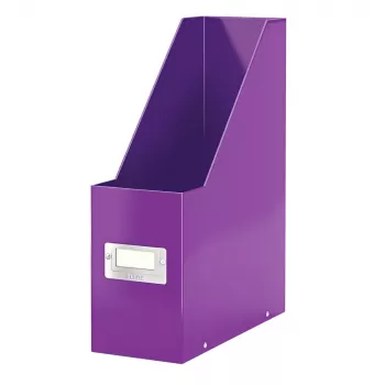 LEITZ Click & Store WOW organizer na czasopisma A4, fioletowy, twarda tektura z folią PP, montaż na zatrzaski, 1 sztuka (6047-00-62)