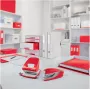 LEITZ WOW Teczka na dokumenty z gumką A4, karton laminowany PP, czerwona, gumki narożne, 3 wewnętrzne klapy, pojemność 150 arkuszy 3982-00-26