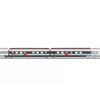 Märklin 043452 H0 Zestaw wagonów uzupełniających 2 do Giruno SBB, 2 wagony środkowe, Epoka VI
