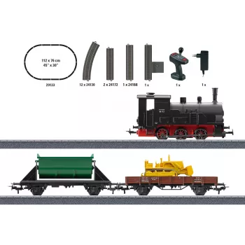 Märklin 29133 zestaw startowy pociągu towarowego w skali HO z zasilaniem bateryjnym i zdalnym sterowaniem na podczerwień