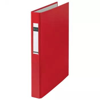 LEITZ Standard segregator pierścieniowy A4 powiększony czerwony 2 D-ring grzbiet 41 mm średnica pierścienia 25 mm 4210-00-25