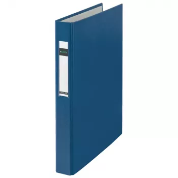 LEITZ Standard segregator pierścieniowy A4 powiększony niebieski 4 D-Ring 25 mm grzbiet 41 mm 4212-00-35