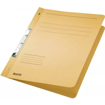LEITZ Wkład do segregatora z zaczepem, DIN A4, tektura manila, kolor szamois, 250 g/m², pojemność 170 kartek, mechanizm 80 mm, opakowanie 50 szt. (3746-00-11)