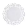 PAPSTAR Tortenspitzen okrągłe serwetki pod ciasto Ø 28 cm, 100 sztuk, biały wzór koronkowy 12268