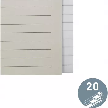 LEITZ przekładka papierowa Blank 20 zakładek A4 biała z uniwersalnym dziurkowaniem 12203085