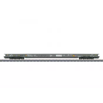 Märklin 047408 H0 wagon niskoburtowy z ładunkiem traktora (AC)