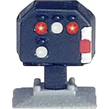 Märklin sygnał świetlny blokady torowej w skali Z, niski profil, LED, szaro-czarny, 15+ 89394