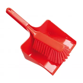 Haug Bürsten FC88921U czerwony plastikowy zestaw zmiotka i szufelka, szerokość 35 cm