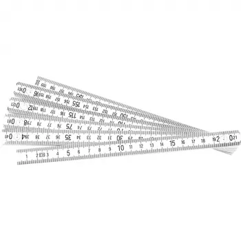 BRÜDER MANNESMANN Składana miarka PVC 2 m, 10 segmentów, EC Class III 810-PVC-2M