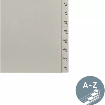 LEITZ Rejestr papierowy Grudzień-Styczeń A4 13-przekładek tekturowy separator 12303085