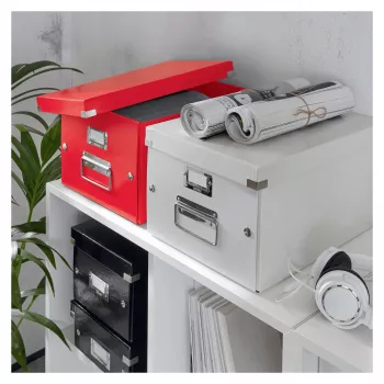 Leitz Click & Store WOW Pudełko na dokumenty tekturowe czerwone 60440026
