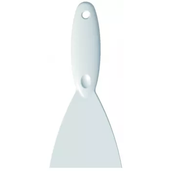Haug Bürsten Łopatka kuchenna 110 mm ze stali nierdzewnej z białą rączką (8923)