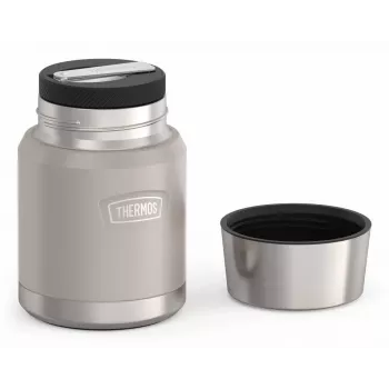THERMOS ICON pojemnik na żywność beżowy 0,47 l izolowany pojemnik ze stali nierdzewnej ze składaną łyżką 4120323047