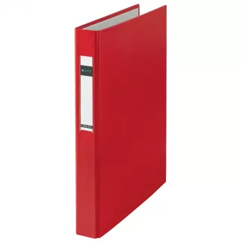 LEITZ Standard segregator pierścieniowy A4 powiększony czerwony, 4 pierścienie D, grzbiet 41 mm, średnica pierścienia 25 mm 4212-00-25