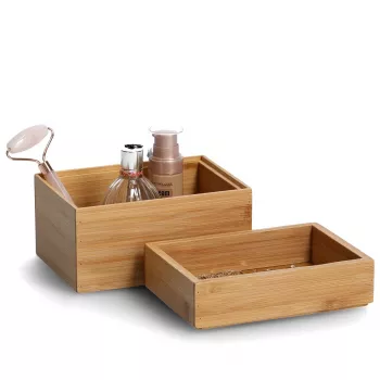 Zeller Natural pudełka organizery 17 x 12 x 12 cm (13319)