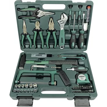Brüder Mannesmann M29074 74-częściowy zestaw narzędzi ręcznych DIY w walizce