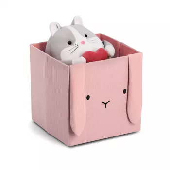 Zeller Hase Pudełko do przechowywania Antique Pink 28 x 28 x 28 cm 14493