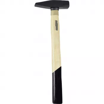 Młotek ślusarski BRÜDER MANNESMANN 300 g DIN 1041 ze spawanym trzonkiem stalowym, obuch poprzeczny, ergonomiczny uchwyt, kontrastowy design 76503