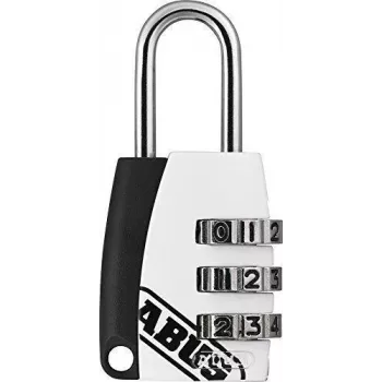ABUS 155/20 Kłódka z litego mosiądzu z pałąkiem ze stali hartowanej, korpus 20 mm, na klucz 308888