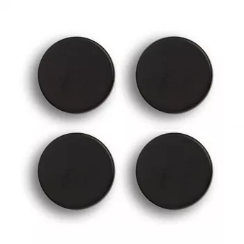 Zeller 4 okrągłe czarne magnesy Ø 23 mm x 9 mm (11236)