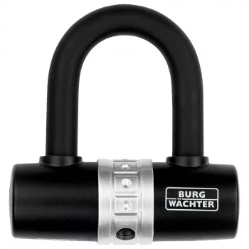 BURG WÄCHTER Zamek rowerowy U-Lock 1480 HB, czarny, pałąk 14 mm, szerokość 43 mm, wysokość 55 mm 1471
