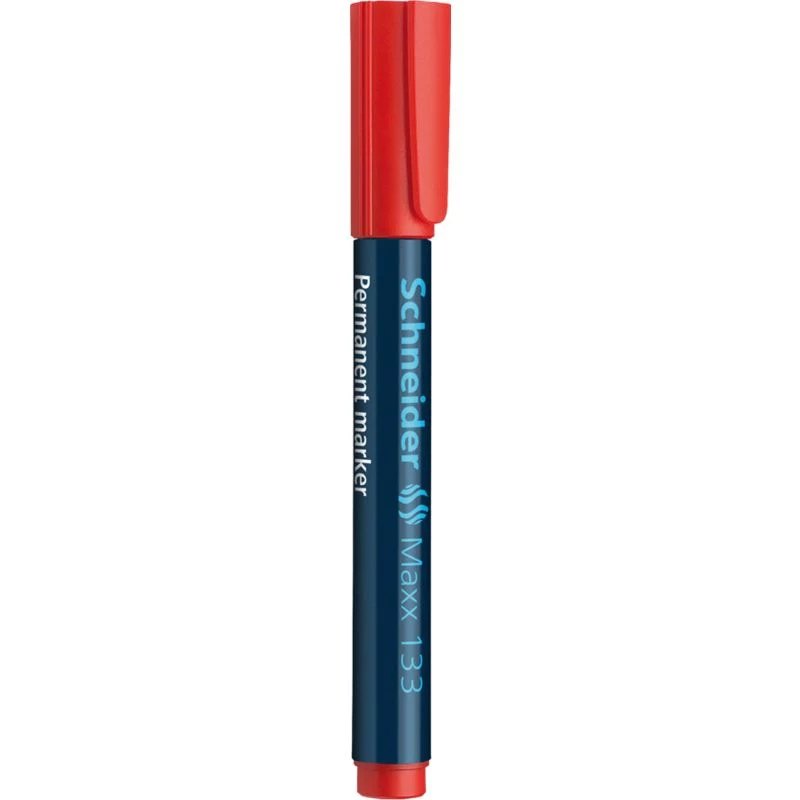 Schneider Maxx 133 Permanentny marker ze ściętą końcówką czerwony 113302