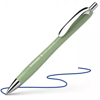 Długopis kulkowy Schneider Slider Rave XB, niebieski tusz, zielony korpus 50-132544