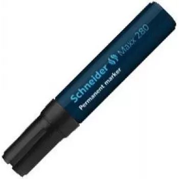 Marker trwały Schneider Maxx 280 z końcówką dłutową czarny 128001