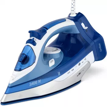 Clatronic DB 3706 Żelazko suche i parowe z ceramiczną stopą niebiesko-białe 2400 W 263858