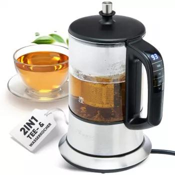 ProfiCook 501165 Zaparzacz do herbaty 0,5 l 1100 W Czarny - Stal nierdzewna