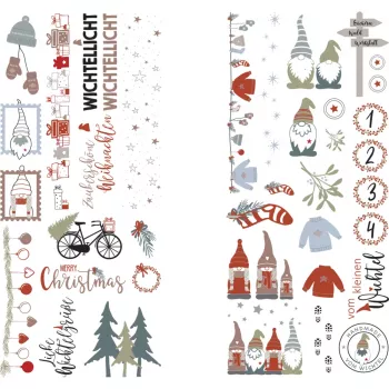 Rayher Dekoartikel Folia transferowa Nordic Winter wielokolorowa 2 arkusze (31663000)