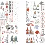Rayher Dekoartikel Folia transferowa Nordic Winter wielokolorowa 2 arkusze (31663000)