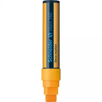 Schneider Maxx 260 Deco Chalk Marker, 5-15 mm, pomarańczowy 126006