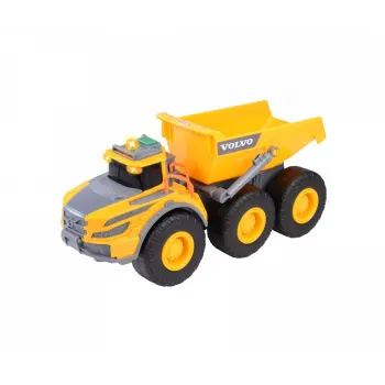 Dickie Toys Volvo A60H przegubowa wywrotka 1:24 pojazd budowlany ze światłem i dźwiękiem 203723007