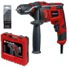 Einhell TC-ID 720/1 E Kit wiertarka udarowa 720 W z zestawem 5 wierteł i walizką 4259846