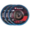 Einhell Akcesoria do szlifierki kątowej 3x 125 mm Tarcze listkowe łukowe P60 Zirconia Alumina 4440020