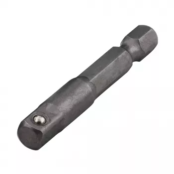 Adapter do nasadek Wolfcraft 1579000, chwyt sześciokątny 1/4 inch na kwadrat 1/4 inch, stal chromowo-wanadowa