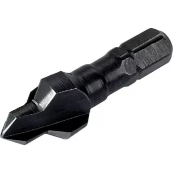 Wolfcraft 2547000 Pogłębiacz stożkowy 10 mm stal narzędziowa chwyt sześciokątny 1/4 cala