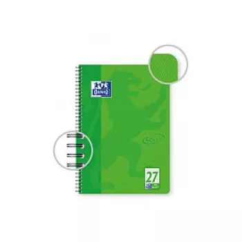 OXFORD Collegeblock TOUCH Lineatur 27 w linie z podwójnym marginesem DIN A4, 80 kartek, 90 g/m², mikroperforowany, 4-krotnie dziurkowany, certyfikat FSC, 1 blok 400091924