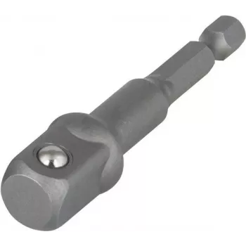 Adapter nasadowy Wolfcraft 2414000 z napędu 1/4 inch na nasadę 1/2 inch, 72 mm, chromowo-wanadowy