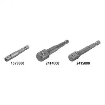 Adapter nasadowy Wolfcraft 2414000 z napędu 1/4 inch na nasadę 1/2 inch, 72 mm, chromowo-wanadowy