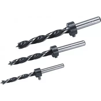 Zestaw wierteł krętych do drewna Wolfcraft 2730000, 3 sztuki (6 mm, 8 mm, 10 mm), chwyt cylindryczny